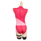 TV Hazbin Hotel 2024 Angel Dust Red Sexy Jumpsuit Outfits Cosplay Costume Halloween Carnival Suit